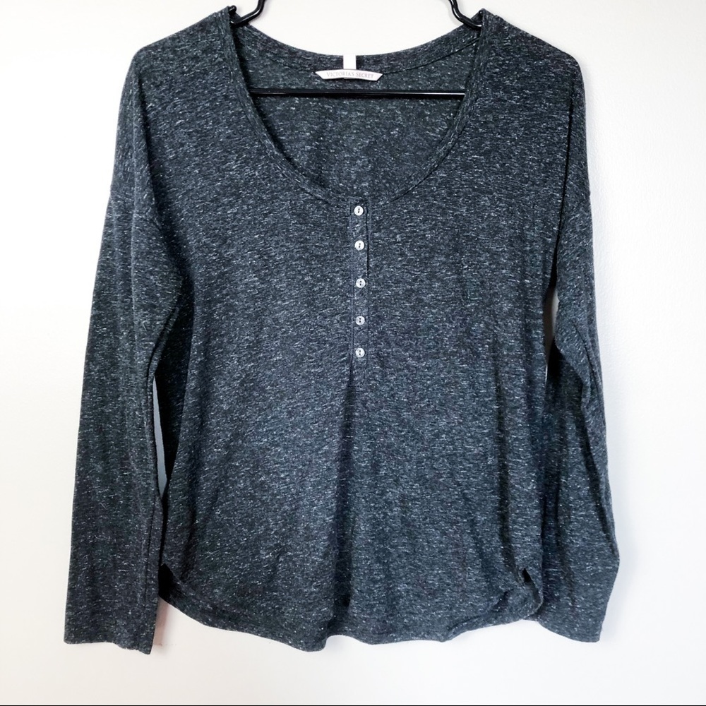Victoria's Secret Button Long Sleeve Henley